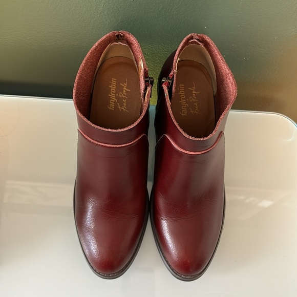 Farylrobin for free people red booties women’s size 7 - Picture 2 of 9